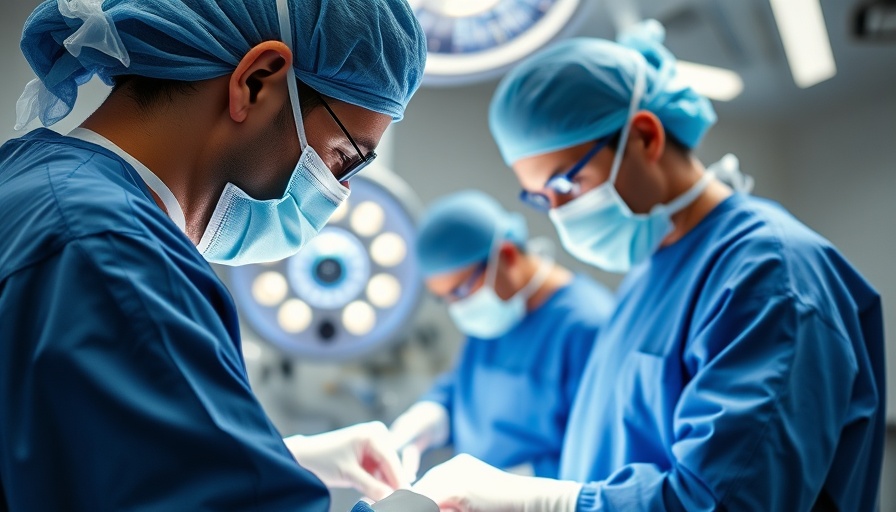 Surgeons in India performing cardiac transplantation.