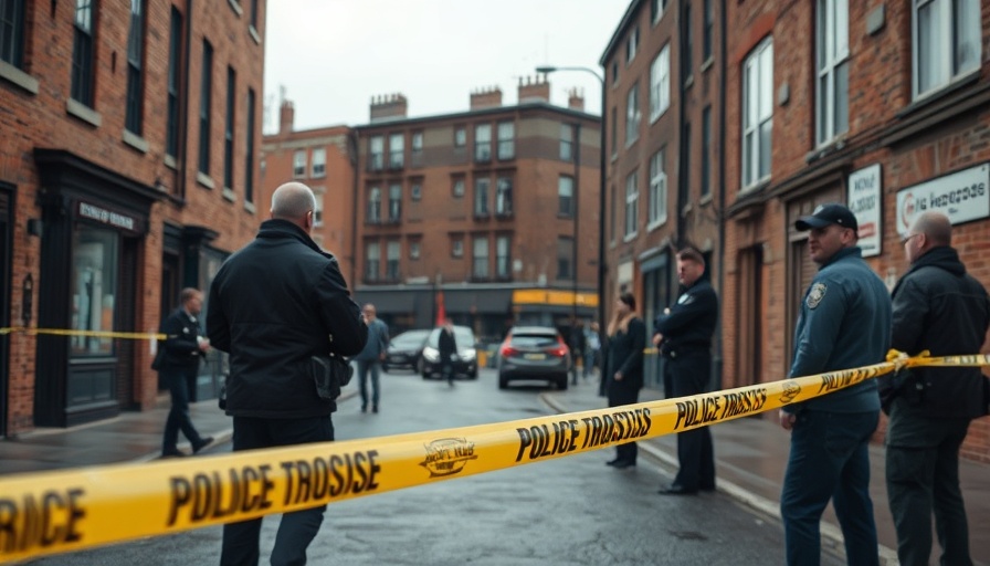 Urban police investigation scene related to Tyler Robinson murder suspect