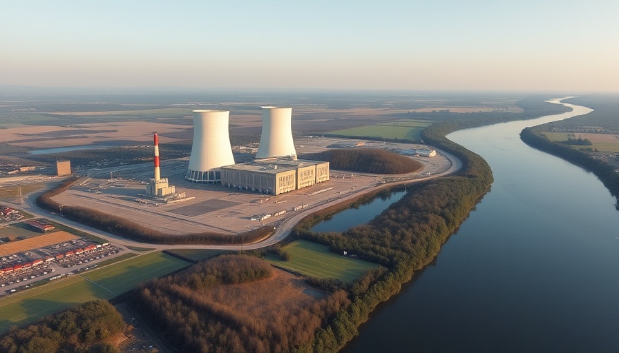 Pennsylvania power plant by river highlighting AI boom context