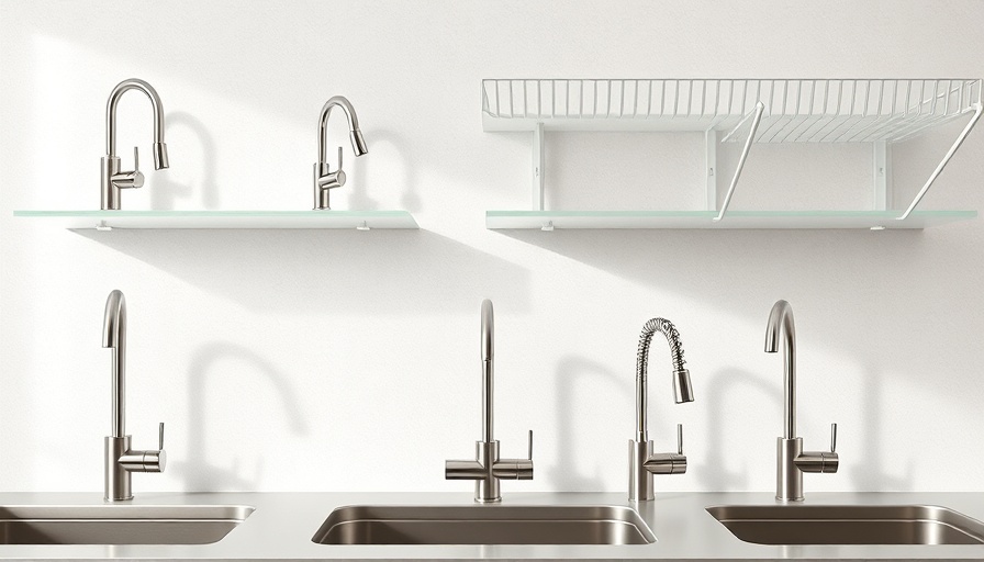 Variety of best kitchen faucets displayed against a neutral background.