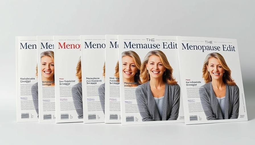 The Menopause Edit magazines showing Nutrafol guide.