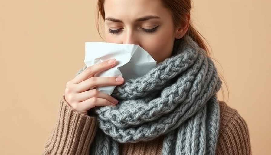 Young woman sneezing, H3N2 flu prevention Delhi-NCR.