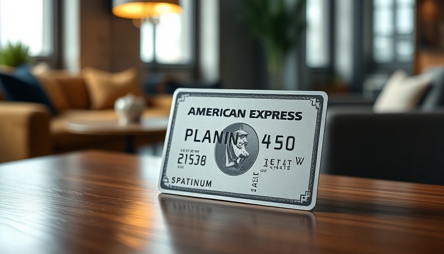 Elegant American Express Platinum Card on wooden table highlighting benefits.
