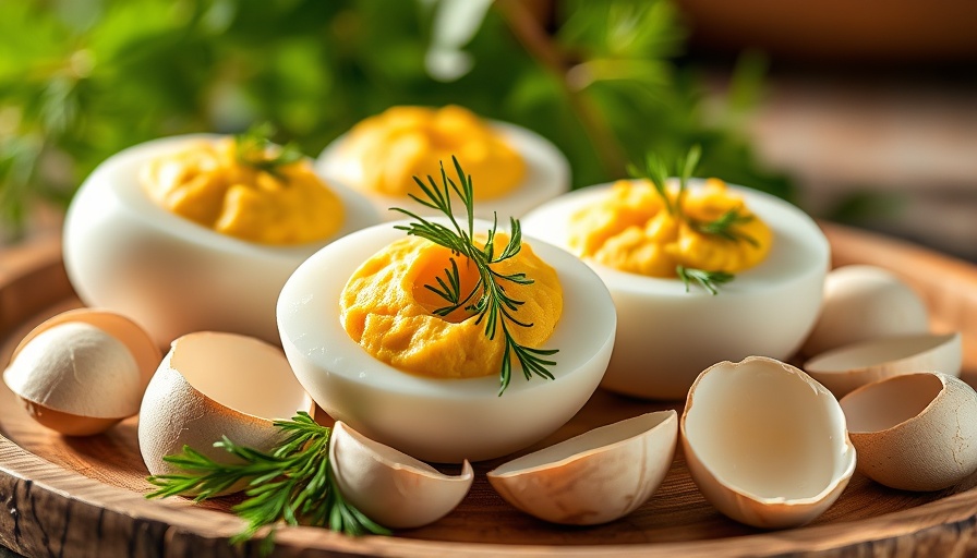 Boiled eggs on a plate showcasing protein in an egg.