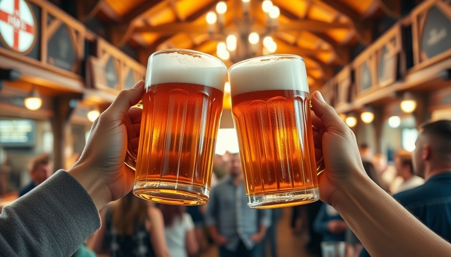 Munich travel tips: Toasting beer mugs in a lively beer hall.