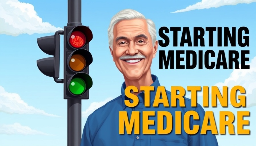 Starting Medicare plans illustration with a green light and text.