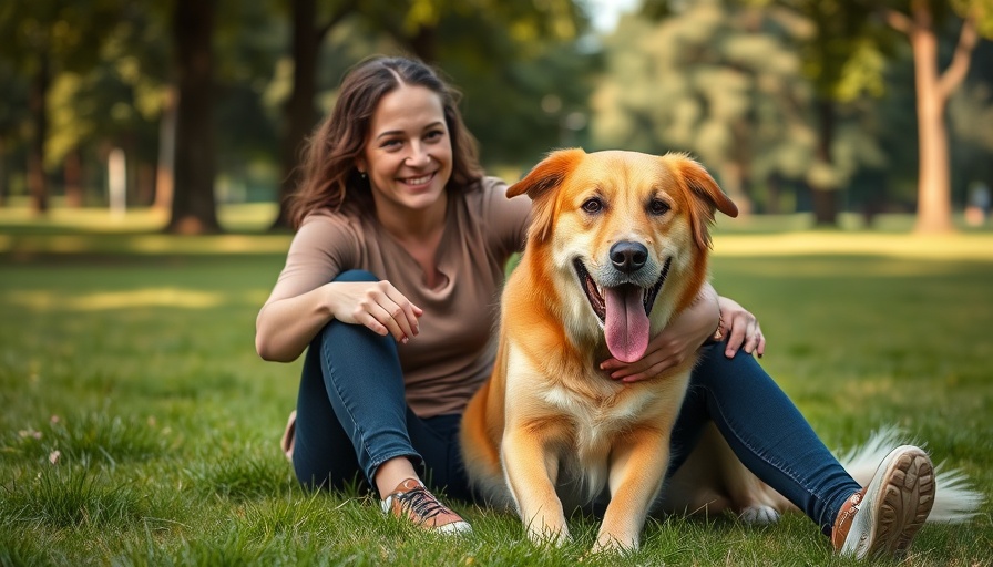 Gentle giant Frederick Lamar adoption with woman at animal rescue.