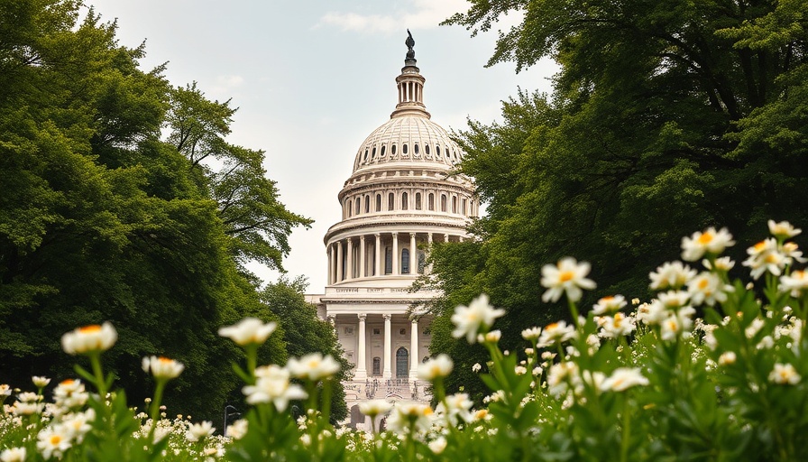 Pennsylvania Capitol dome with flowers and trees, loan program context.