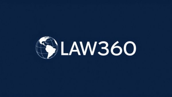 LAW360 logo on dark background related to Kalshi criminal betting charges.