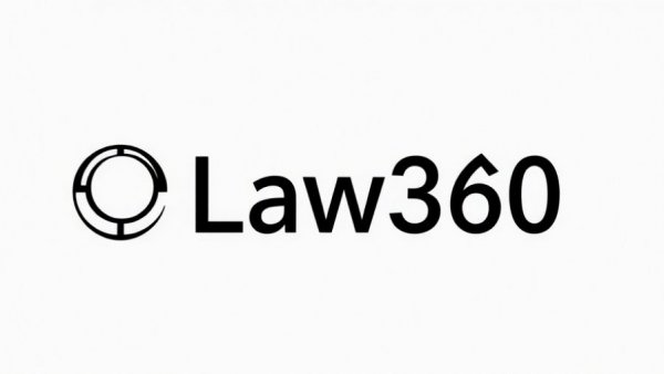 Law360 logo in monochrome style