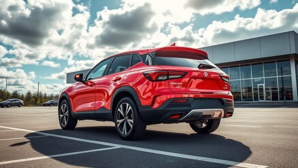 Compact SUV at a North Carolina dealership for vehicle tax assessment.