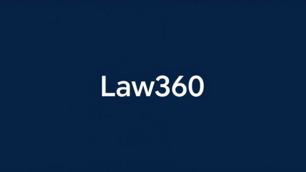 Law360 logo on dark blue background related to Pickleball Patent Infringement Cases.