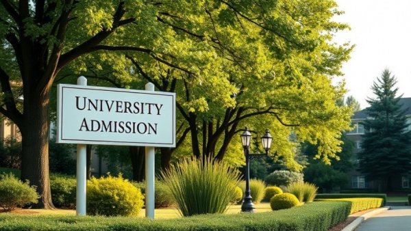 Jackson Hall admissions sign in lush university garden for 90-credit undergraduate degree programs.