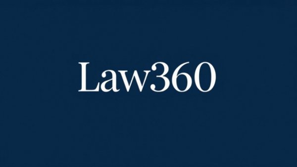 Law360 logo on dark blue background related to Ninth Circuit Prediction Markets Regulation