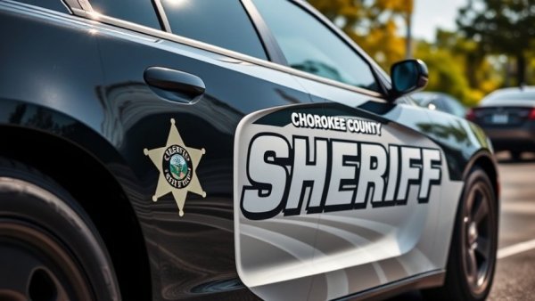 Cherokee County sheriff's patrol car in North Carolina.