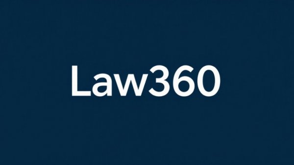 Law360 logo on a navy background for Oklahoma sports betting legislation.