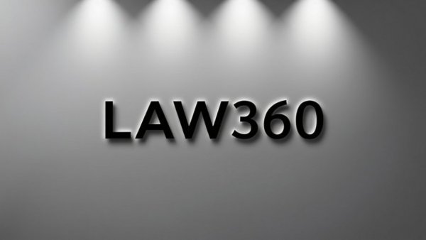 LAW360 logo on dark blue background, Sports Event Contract Regulation.