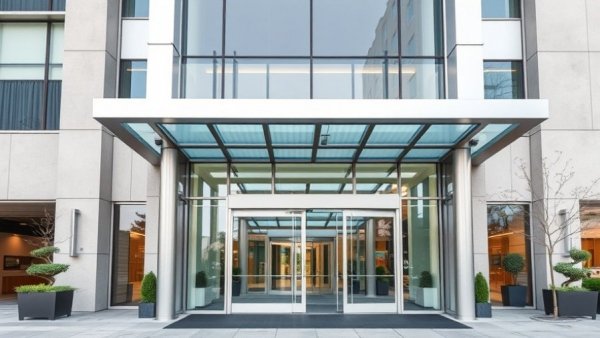 HCA Healthcare proposal Mission Hospital entrance with modern architecture.