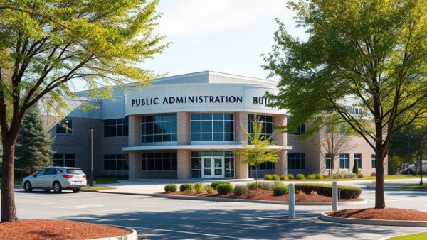 Rocky Mount administrative building in sunny setting, highlighting government function.