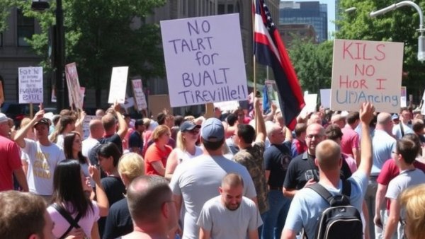 In photos: May Day rally in downtown Asheville draws hundreds
