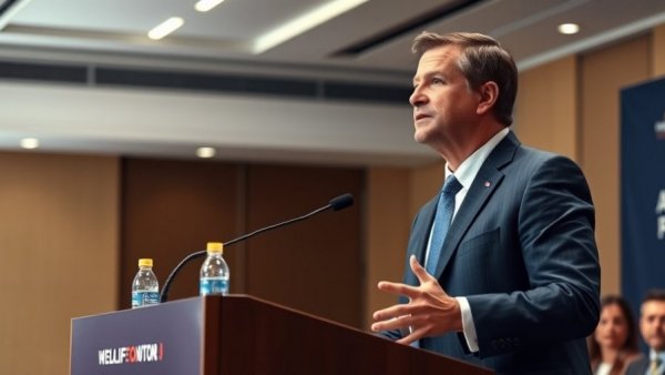 Democrats focus on affordability in 2026 elections during a forum speech