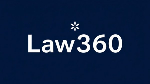 Law360 logo on a dark blue background related to Detroit Lions Trademark Infringement Lawsuit.