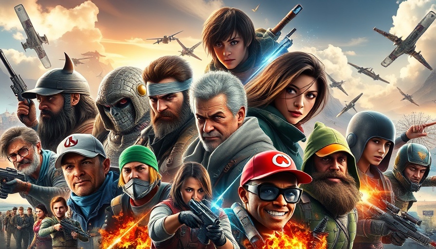 Collection of diverse open world game characters.