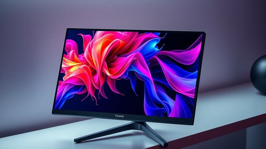 Affordable portable gaming monitor with colorful display