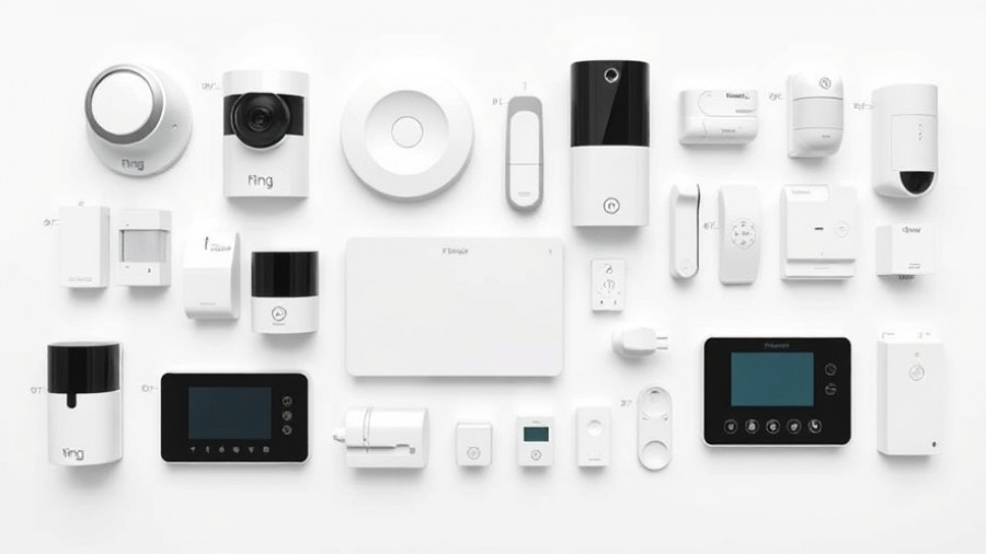 Ring Alarm components for a 3-bedroom setup, detailed view.