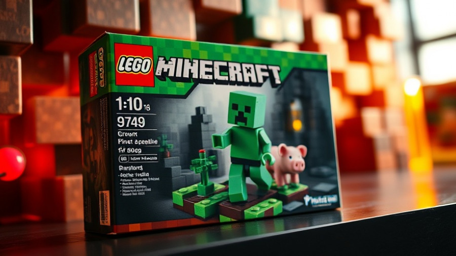 LEGO Minecraft Creeper Set displayed with box