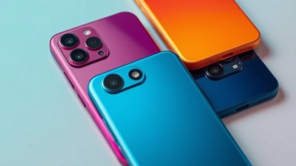 Moto G57 phones in four vibrant colors, rear view.