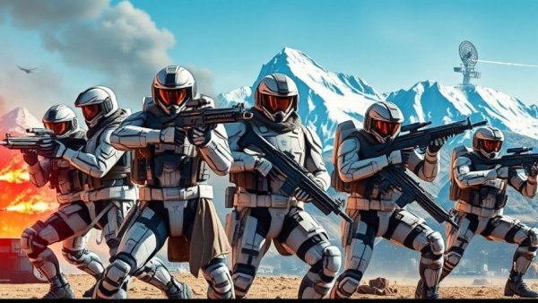 Halo Infinite last update news: Futuristic soldiers in action.