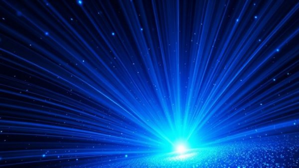 Digital blue burst representing LOFIC image sensors adoption in technology.