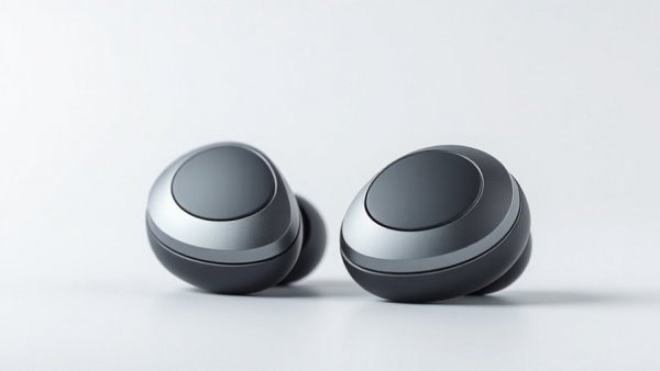 Sleek Galaxy Buds 3 Pro with AI features in case, metallic gray.