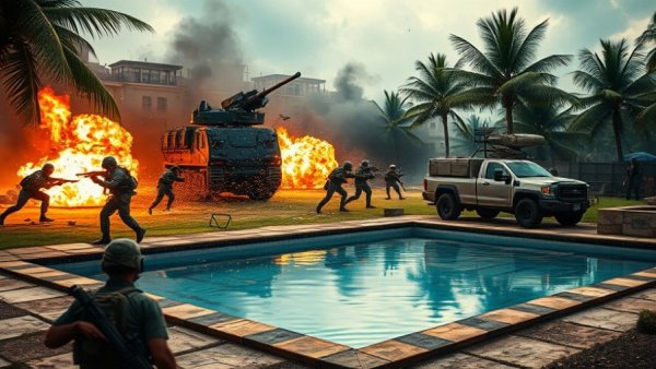 Battlefield 6 update 1.1.2.0: soldiers and armored vehicle in action.