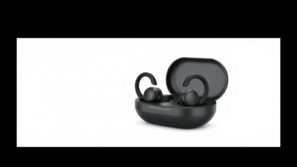 Sleek black Shokz OpenFit 2 headphones with charging case.