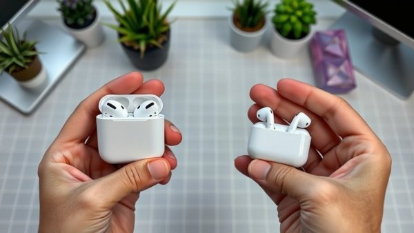 AirPods-style fast pairing earbuds comparison on grid table.