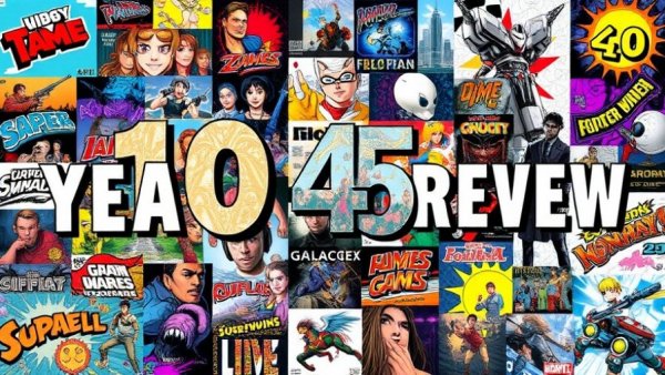 Collage of best games of 2025, vibrant gaming art display.