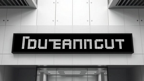 Design concept for Nothing's first flagship store in India, digital sign layout.