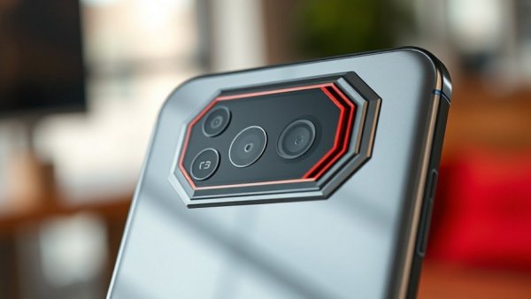Close-up of Nubia Neo 5 GT gaming phone camera module showcasing design.