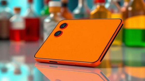 Oppo Find N6 foldable smartphone with stylish orange design.
