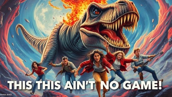 Retro Mario movie poster with action and fantasy elements.