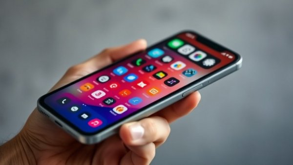 Close-up of Redmi smartphone with 10,000 mAh battery and vibrant display.