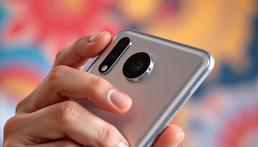 Close-up of Honor Magic8 Ultra's upgraded periscope camera, held by a person.