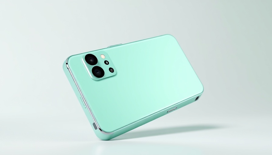 Honor Play 10C mint green smartphone with dual cameras.
