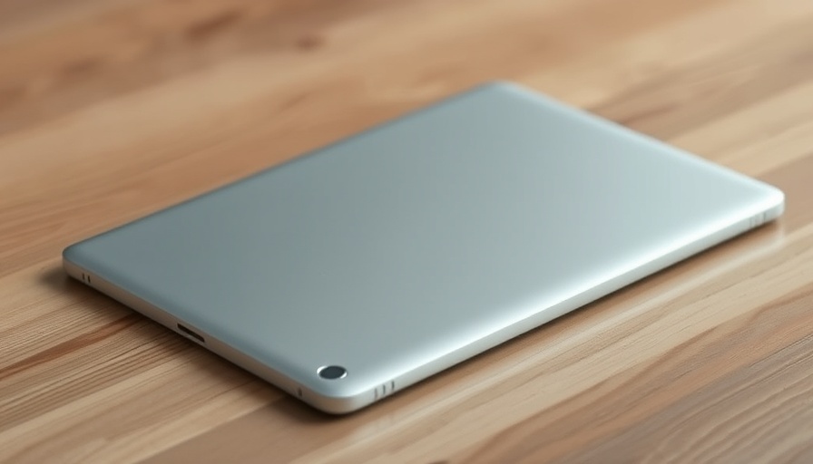 Galaxy Tab S11 Ultra thinner on wooden surface, back view.