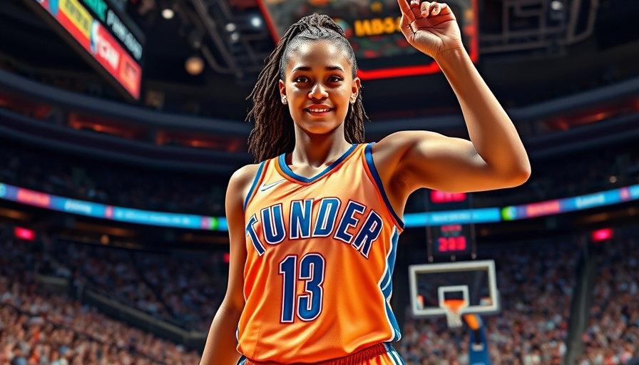 WNBA players in NBA 2K26 MyTeam female player in Thunder jersey.