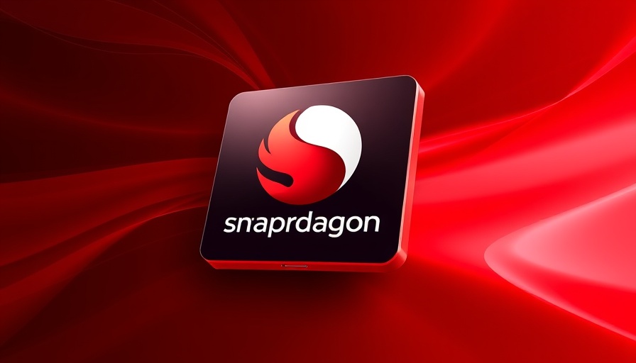 Snapdragon 8 Gen 5 logo on red gradient background