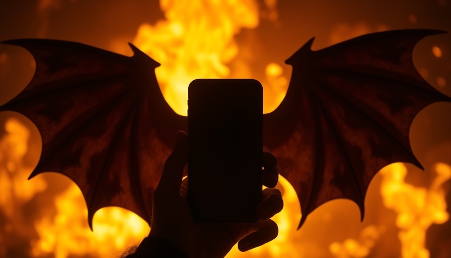 Realme 15 Pro Game of Thrones Limited Edition phone silhouette with dragon wings.