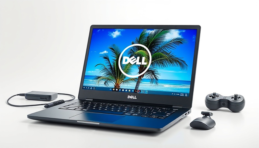 Dell Ryzen 7 laptop with features displayed, emphasizing discount.